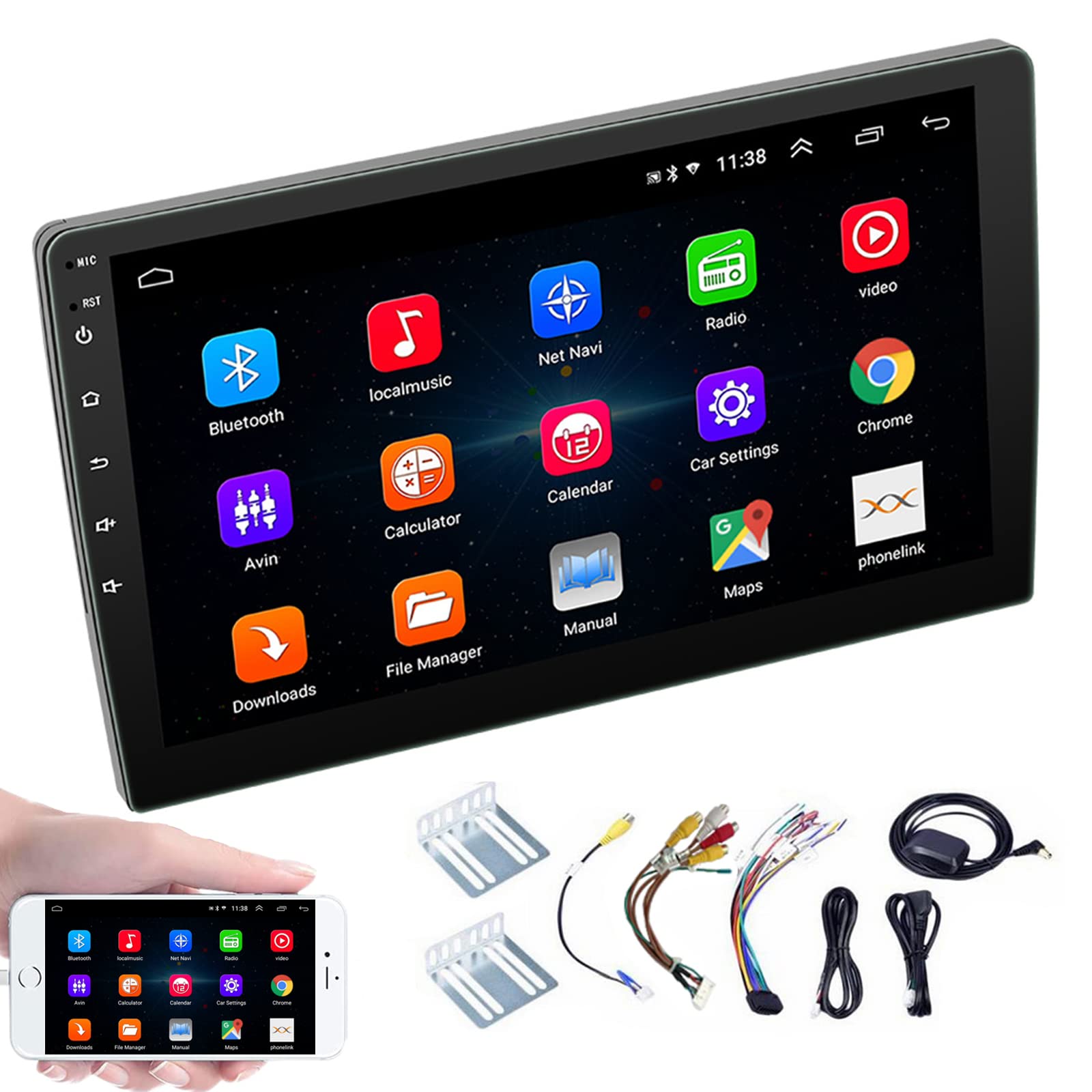 10 inch Android 8.1 universal Car Radio Android car radio Player GPS NAVIGATION WIFI Bluetooth MP5 Player