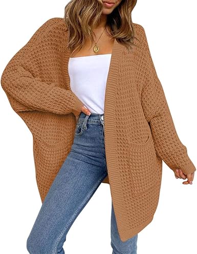 oversized batwing knit cardigan