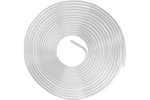 MuHize 3/8 Fuel Line, 50 ft 3/8" Aluminum Tubing, Hard Fuel Line, Easy to Bend and Corrosion Resistance, Use In Plumbing Fuel Systems, Oil Systems, Water Systems and Air Systems