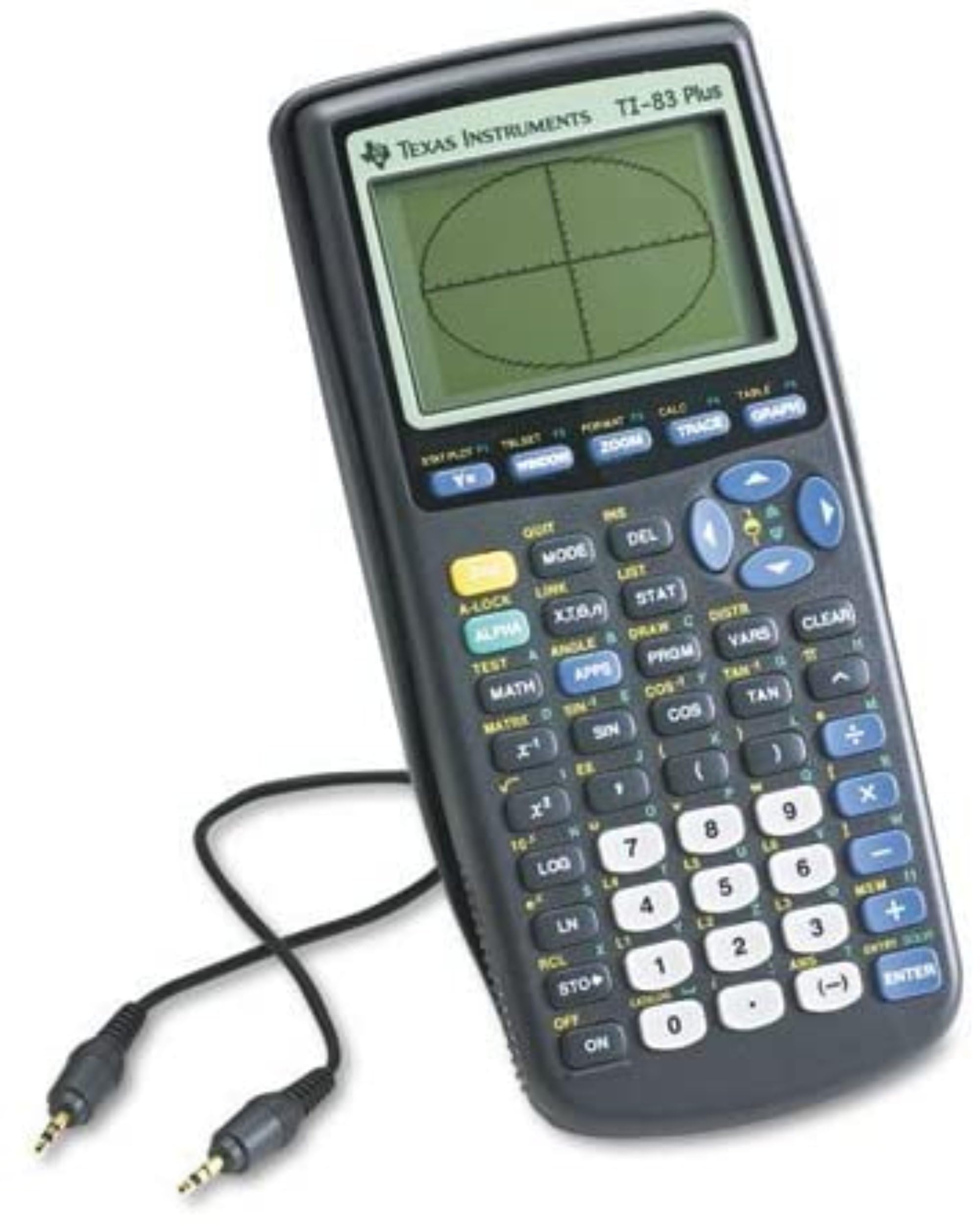 Photo 1 of **NO BATTERIES TO TEST FUNCTION** Texas Instruments TI 83 Plus Graphics Calculator, Black