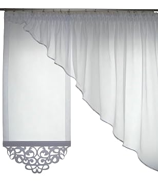 Fkl Schone Fertiggardine Fenstergardine Gardine Vorhang Weiss Panel