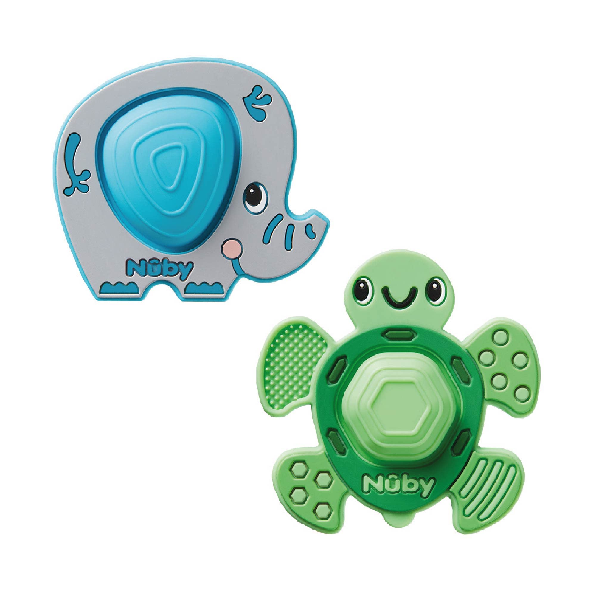 Nuby Pop-It Teether Toy – Soothing Teether | Soft Silicone | Supports Sensory Needs | Suitable from Newborn (Pack of 2)
