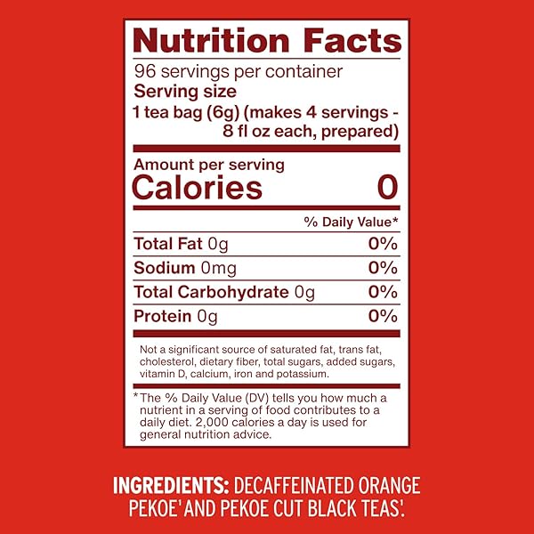 LUZIANNE DECAFFEINATED ICED TEA BAGS, FAMILY SIZE, 24CT BOX (PACK OF 1)