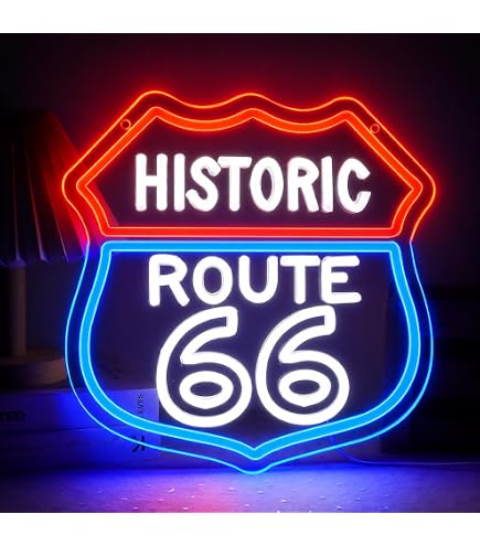 Amazon.com : Historic Route 66 Neon Sign for Retail Displays