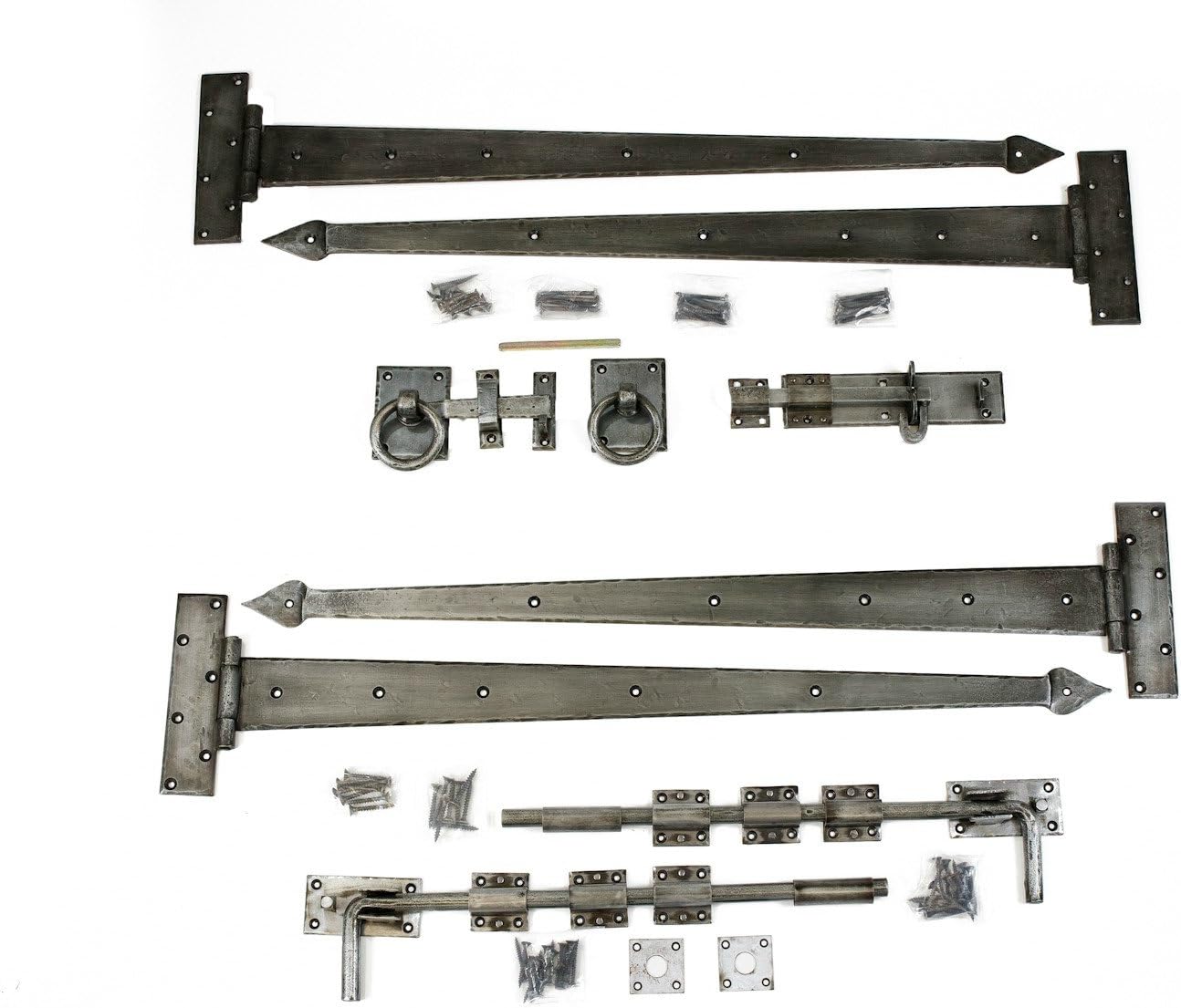 Heatnhand Hand Forged 900mm (36") Tee Hinge Kit For A Pair Of Heavy Gates/Doors