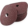 LEONTOOL Aluminum Oxide Resin Fiber 25pcs 4-Inch Resin Fiber Sanding Discs Center Hole 40 Grit Sanding Disc for Angle Grinder