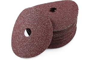 LEONTOOL Aluminum Oxide Resin Fiber 25pcs 4-Inch Resin Fiber Sanding Discs Center Hole 40 Grit Sanding Disc for Angle Grinder