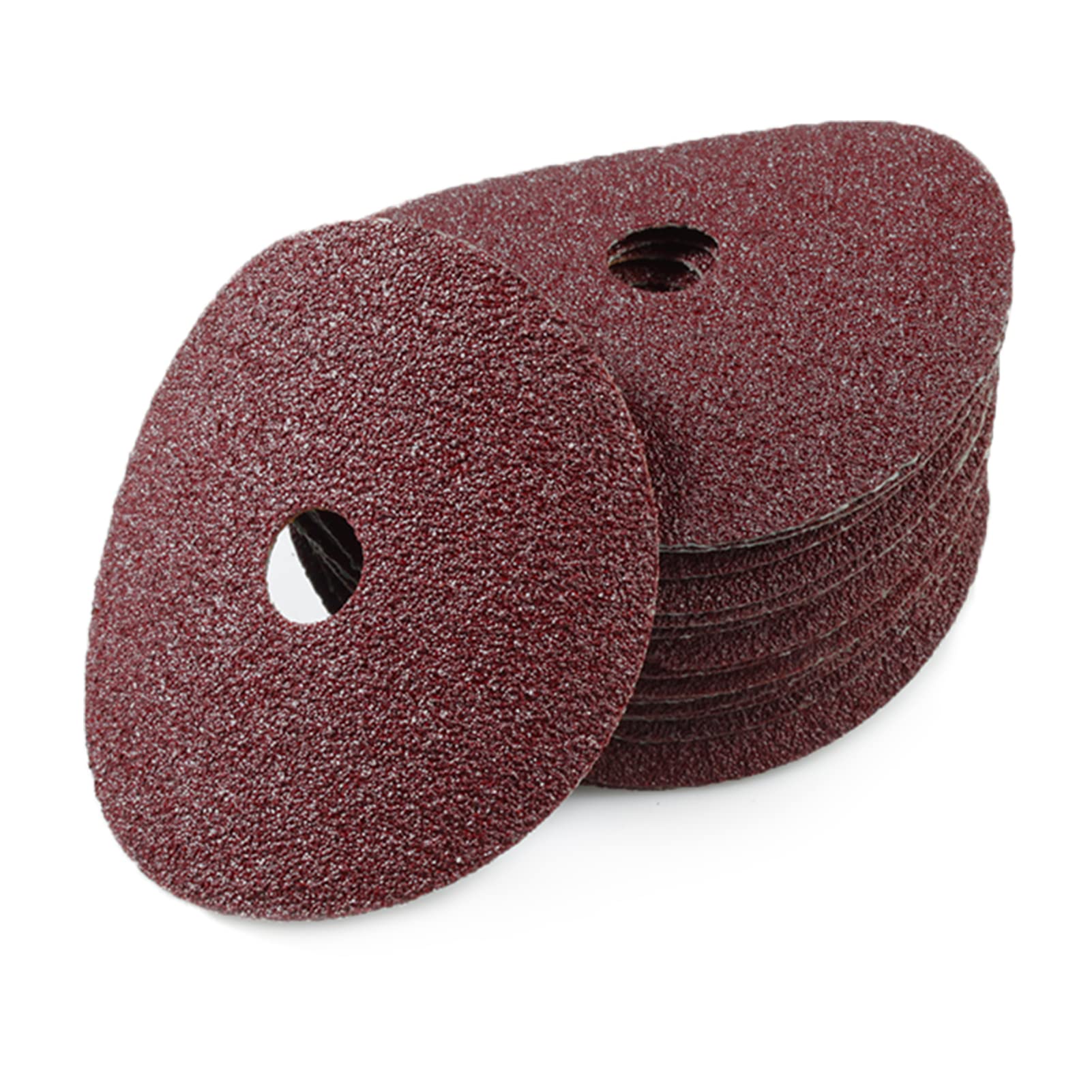 LEONTOOL Aluminum Oxide Resin Fiber 25pcs 4-Inch Resin Fiber Sanding Discs Center Hole 40 Grit Sanding Disc for Angle Grinders