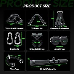 QPARVERS Cable Machine Attachment LAT Pulldown