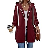 StunShow Womens Zip Up Hoodies Y2k Drawstring Sweatshirt Casual 2025 Fleece Jacket with Pocket