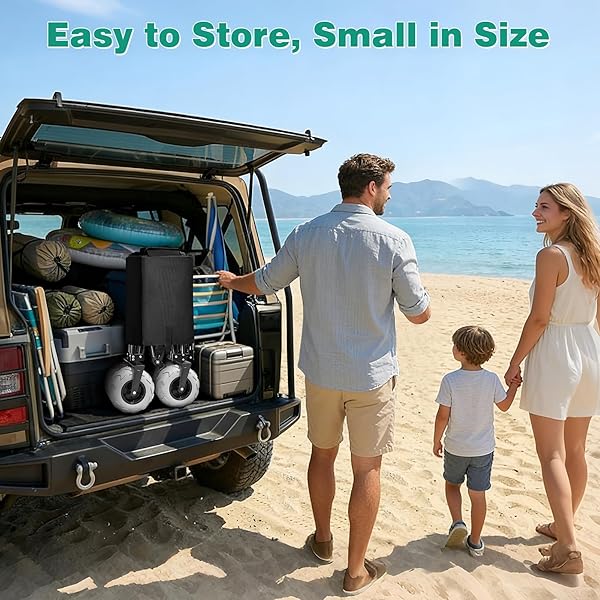 SUNNYFEEL 330LBS WAGONS CARTS FOLDABLE WITH EXTENDED TAILGATE,HEAVY DUTY COLLAPSIBLE FOLDING WAGON CARTS WITH WHEELS,LIGHTWEIGHT FOLD UP WAGON CART FOR OUTDOOR CAMPING BEACH GARDEN GROCERY(BLUE)