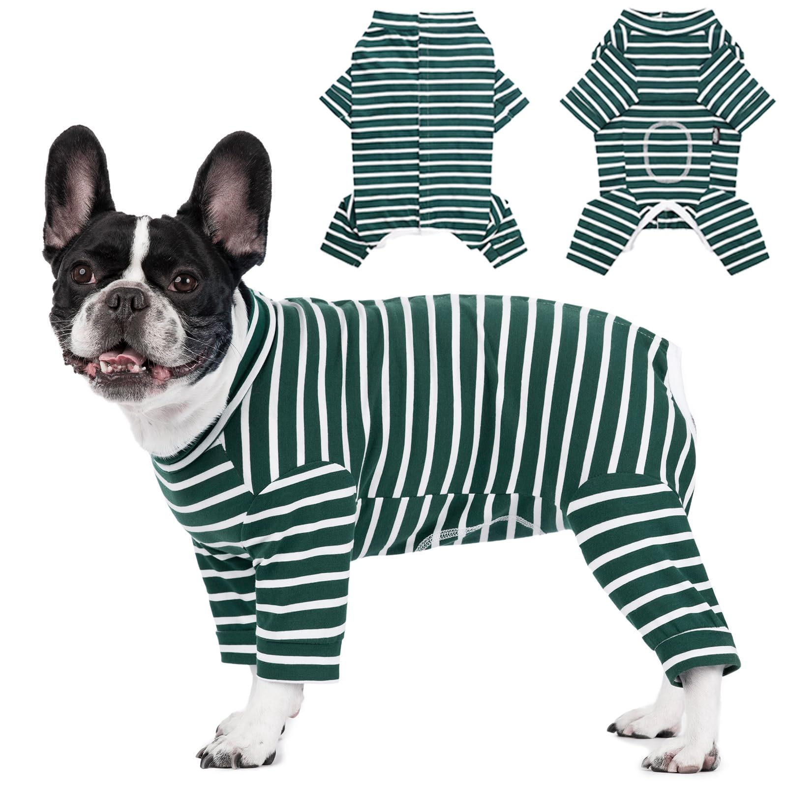 Axcimond Dog Recovery Suit Long Sleeve Bodysuit After Surgery Medical Pet Shirt Dog Onesie Protect Wound Surgical Suit for Male/Female Dogs Surgery Recovery Suits Puppy Pajamas for Small Medium Dogs