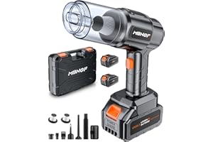 MBNGF Car Vacuum Portable Cordless,35000PA High Power Suction & Blower, Cordless Handheld Vacuum Cleaner for Car, Home, Office, Pet(Stellar Black)