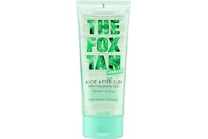The Fox Tan Aloe After-Sun Gel, Cooling, Soothing & Hydrating for Sunburnt & Dry Skin, Promotes Long-Lasting Tans, Vegan & Cr
