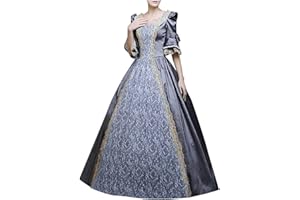 luwita Victorian Dress for Women 1800S Medieval Renaissance Dress Corset Flare Sleeve Vintage Dress Cocktail Party Ball Gown