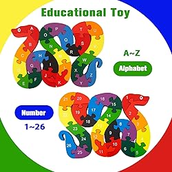 LOVESTOWN Alphabet Jigsaw Puzzle, Building Blocks