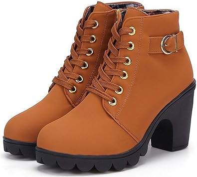 Amazon Laprincesse レースアップ ショートブーツ レディース サイドジッパー付き 秋冬 シューズ バッグ