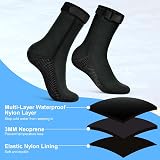 flintronic 3mm Neoprene Socks Wetsuit Diving Anti-Slip Fin Socks Black L view 8