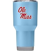Gametime Sidekicks Mississippi 30oz Light Blue Tumbler - Officially Licensed, 18/8 Stainless Steel, Double-walled, Vacuum-insulated, UV LED Printed Logos, Sweatless, Stays Hot/Cold -