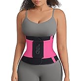 FeelinGirl Waist Trainer Belt for Women Waist Cincher Waist Trimmer Corset Adjustable Hook Loop Tummy Control Slimming