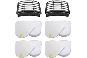 Hechuang 2 + 4 Pack Vacuum Filters Replacement Compatible for Shark Navigator Lift-Away NV350, NV351, NV352, NV355, NV356E, NV357, NV360, NV370, NV391, UV440, UV490, UV540,Replacement XFF350 XHF350