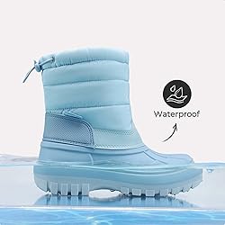 DREAM PAIRS Boys Girls Snow Boots Water-Resistant
