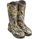 TIDEWE Rubber Hunting Boots, Waterproof Insulated Next Camo G2 Warm Rubber Boots with 7mm Neoprene, Sturdy Outdoor Hunting Boots for Men (800g Insulated & Standard, Size 6-14)
