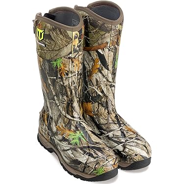 Bottes De Chasse Imperméables HUNTHOR - Homme Taille 10 - Motif Jungle - Isolées Néoprène 6mm
