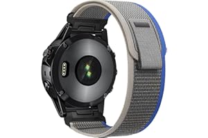 ZEEFLUFUN Sports-Band for Garmin Fenix 8 51mm/7X/Fenix 6X pro/Fenix 6X Sapphire/Fenix 5X /Fenix 5X plus/Fenix 3,26mm Adjustable Nylon Loop Bands for Garmin Enduro/Tactix Delta/Descent Mk1 Mk2 Mk2i,Breathable