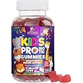 Probiotics for Kids 5 Billion CFU - Natural Immune Support & Digestive Health Supplement - Daily Children's Probiotic Gummy for Ages 4+ Vegan, Gluten, Soy & Dairy Free - Berry Flavored - 120 Gummies