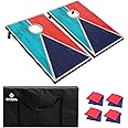 Outball Cornhole Set 4x2 and 3X2 Regulation Size Corn Holes Sets with Carrying Bags & 8 Bean Bags Cornhole Boards Bean Toss Games for Adults Family Outdoor Beach Lawn Outside Backyard Games