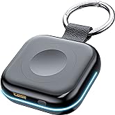 HUOTO Portable Charger for Apple Watch,Wireless Magnetic iWatch Charger 1200mAh Power Bank Travel Keychain Accessories Smart Chargers for Apple Watch Series 11/10/9/8/7/6/SE/5/4/3/2/1/UItra/UItra 2