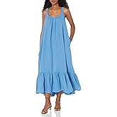Velvet by Graham & Spencer Womens Elara Woven Linen Ankle Length Tank Dress
