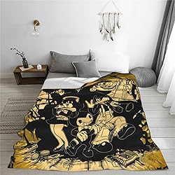 Cartoon Bendy Blanket Super Soft Flannel Throw