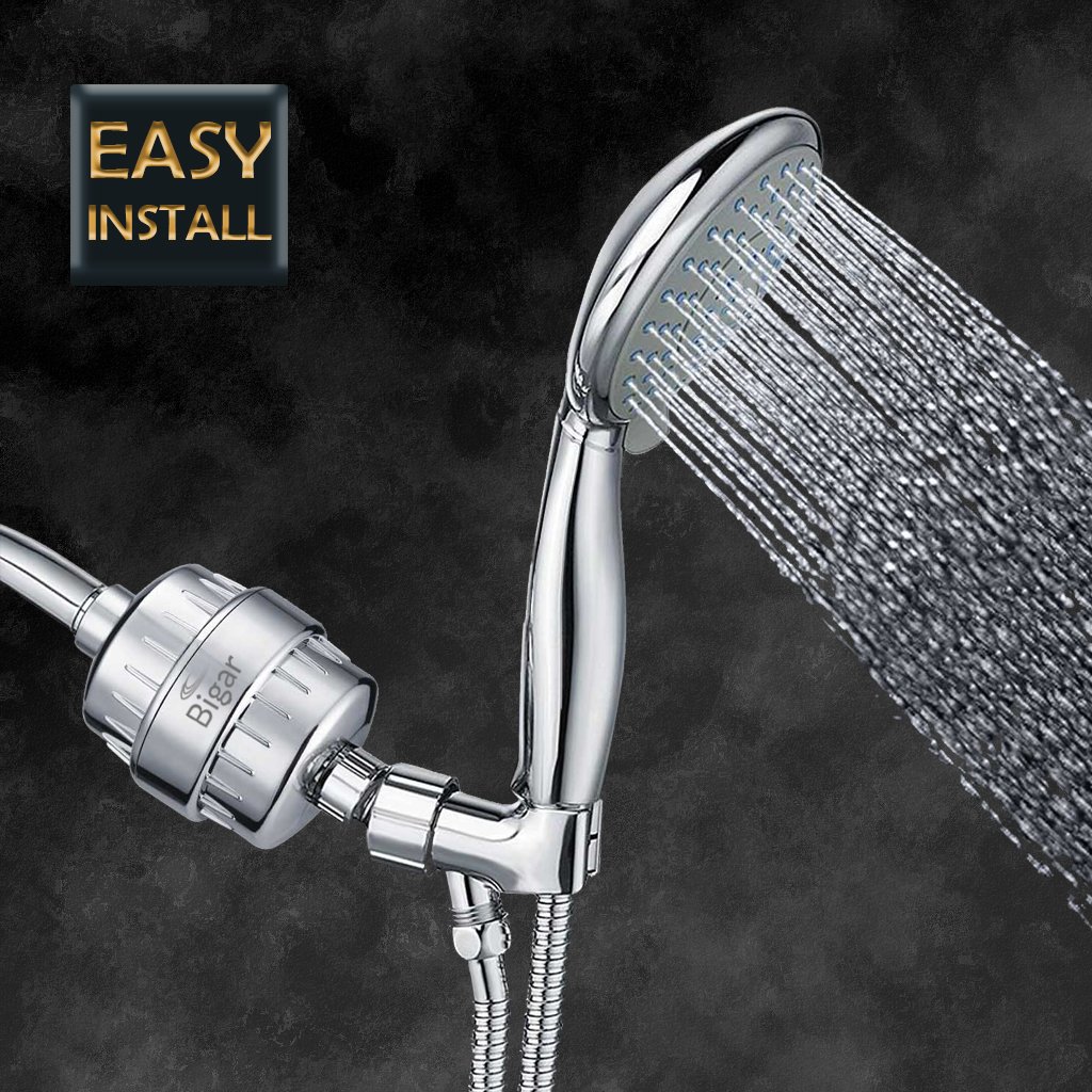 Water Softener Shower Head Filter For Hard Water with Silver Layer