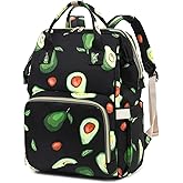 Dezcrab Avocado Laptop Backpack for Women, College Bookbag School Backpack Work Business Travel 15.6 Inch Computer Backpacks