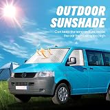 MaxEarn Internal Thermal Windshield Covers for VW T5 T6 3Pcs view 2