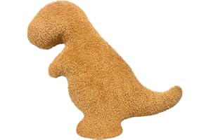 ANDYWOO Dino Nuggets Pillow Plush, Dinosaur Chicken Plush Nuggets Pillow for Funny Birthday Gifts, Cute Funny Stuffed Animal for Boy and Girl, Dinosaur Gifts for Kids Teens and Adults (Tyran Rex, Small)