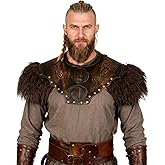 Joukavor Viking Chest Armor Leather Breastplate Armor Men Women Medieval Accessory