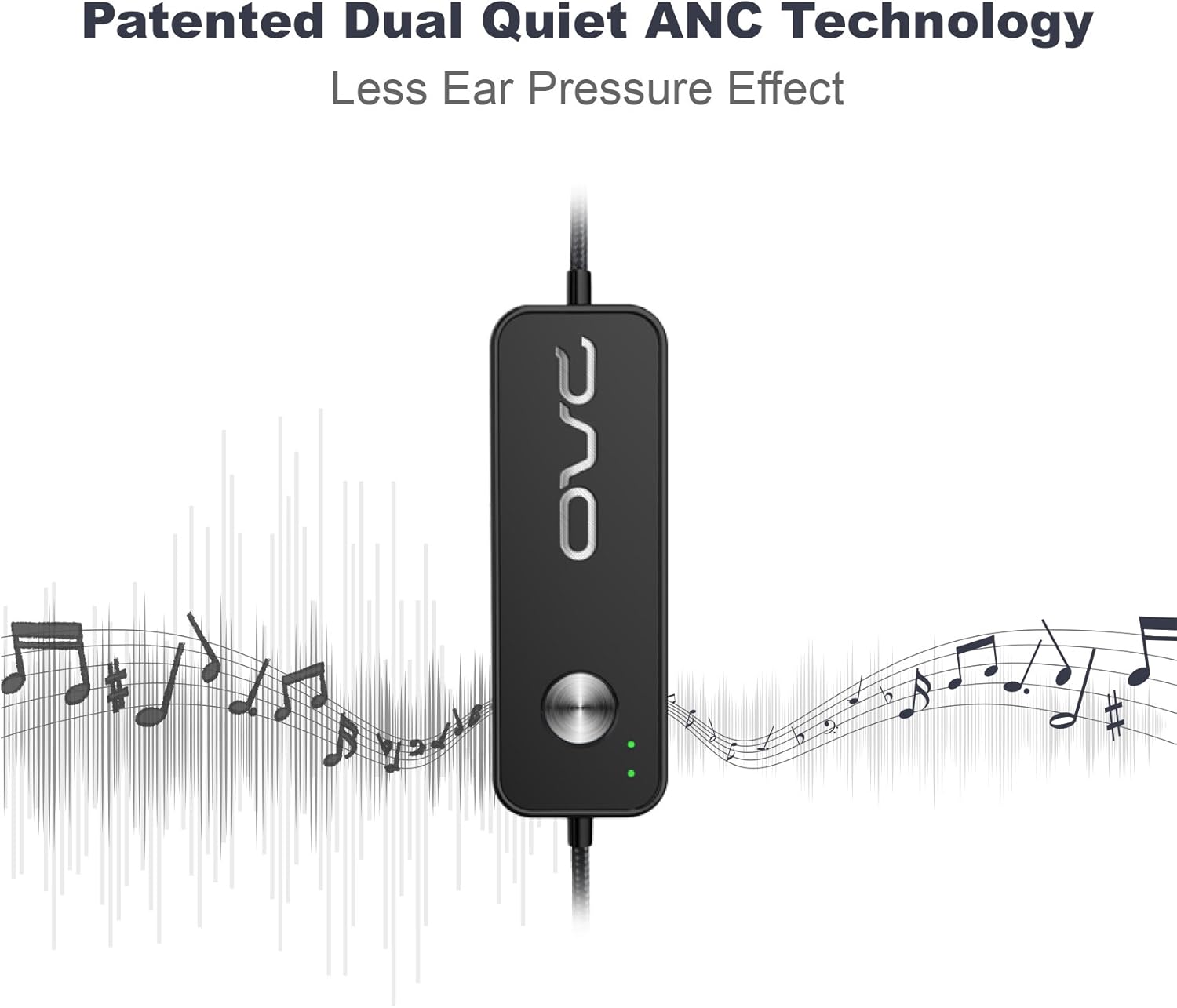 Amazon Co Jp Ovc H15アクティブノイズキャンセリングヘッドフォン ワイヤードイヤホン内蔵マイク リモート 60時間再生 30db平均リダクション デュアルドライバiphone Samsung用オプションベース 3 5mmジャック ブラック 家電 カメラ