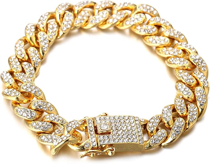 Montre Diamants Pour Garçons/ados - Plaqué Or 18k, Cadran Carré 31mm, Quartz Japonais (chaîne Optionnelle)