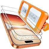 TOCOL for iPhone 17 Pro Screen Protector, Easy Installation | Bubble-Free, 9H+ Tempered Glass, 8FT Military Grade Shatterproof, Anti-Scratch, Case Friendly HD Clear 6.3" 2 Pack