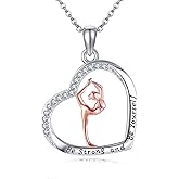 HBLICY Gymnastics/Volleyball/Basketball Necklace Sterling Silver Sport Jewelry Gifts for Women