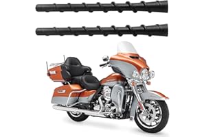 VOFONO 2 Pack 7 inch Spiral Antenna for Harley Davidson Motorcycles 1989-2024 Touring Electra Road Street Glide Trike Ultra Classic CVO, Rubber Antenna Replacement for FM/AM Reception