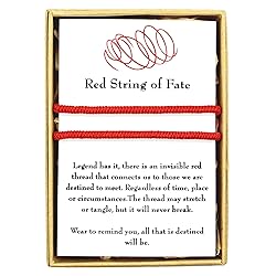 Knitted Colors Red String of Fate Bracelets
