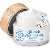 AzulBotanicals Tallow Balm, Infused with GHK &amp; Anti-Aging Peptides 1.7oz | Whipped grass fed beef fat with acetyl hexapeptide for fine lines and wrinkles. Face and body moisturizer, made in USA