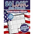 50 United States Themed Logic Grid Puzzles | Hours of Challenging Fun | Logic Grid Puzzle Book for Adults: USA Themed | Fun & Challenging Logic Grid Puzzle Book