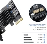 ACTIMED 2-Port SATA III 6Gbps PCI Express Expansion Card for SSD HDD view 2