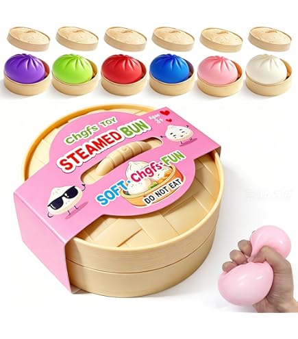 Juguete Anti-estrés Dumpling Gigante – Pelota De Goma Esponjosa Con Cesta De Vapor, Para Relajación Y Juego Sensorial En Niños Y Adultos