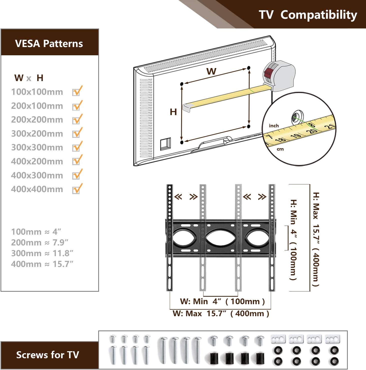 TVON Mobile TV Cart with Wheels for 23-55 inch LCD LED Flat Curved Screen TVs, Portable Rolling TV Stand with Height Adjustable Laptop Shelf, Holds up to 88 lbs Max VESA 400x400mm: Furniture & Decor